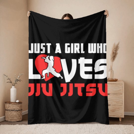 Brazilian Jiu Jitsu MMA Bjj Hugger Throw Blankets