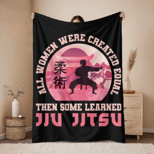 Brazilian Jiu Jitsu MMA Bjj Hugger Throw Blankets
