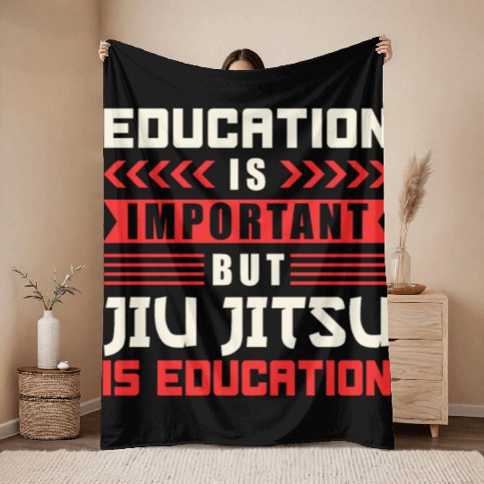 Brazilian Jiu Jitsu MMA Bjj Hugger Throw Blankets