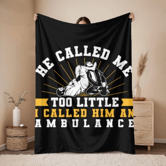 Brazilian Jiu Jitsu MMA Bjj Hugger Throw Blankets