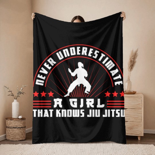 Brazilian Jiu Jitsu MMA Bjj Hugger Throw Blankets