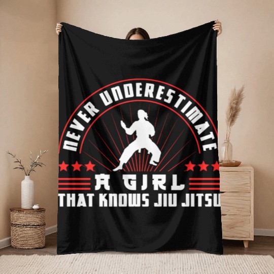 Brazilian Jiu Jitsu MMA Bjj Hugger Throw Blankets
