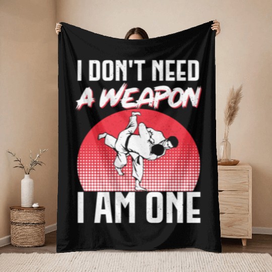 Brazilian Jiu Jitsu MMA Bjj Hugger Throw Blankets