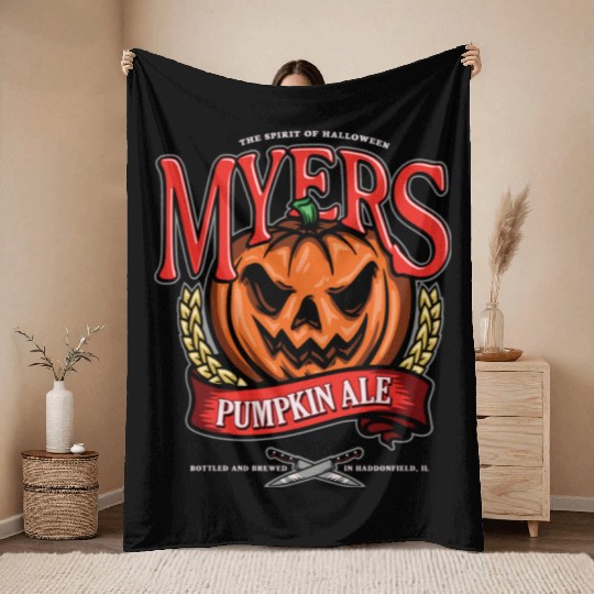 Pumpkin Halloween Throw Blankets
