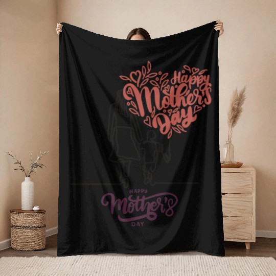 Happy mother's day Throw Blankets