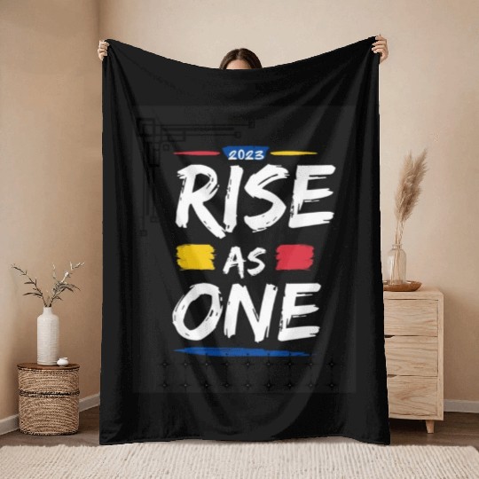 Brush style quote Throw Blankets