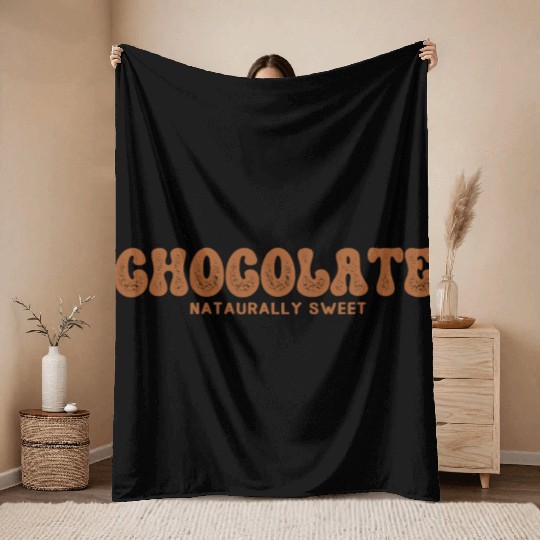 Chocolate Naturally Sweet Throw Blankets