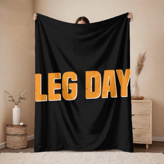 Leg Day Handicapped Wheelchair 25 Throw Blankets