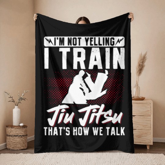 Brazilian Jiu Jitsu MMA Bjj Hugger Throw Blankets