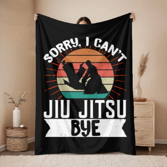Brazilian Jiu Jitsu MMA Bjj Hugger Throw Blankets
