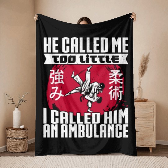 Brazilian Jiu Jitsu MMA Bjj Hugger Throw Blankets