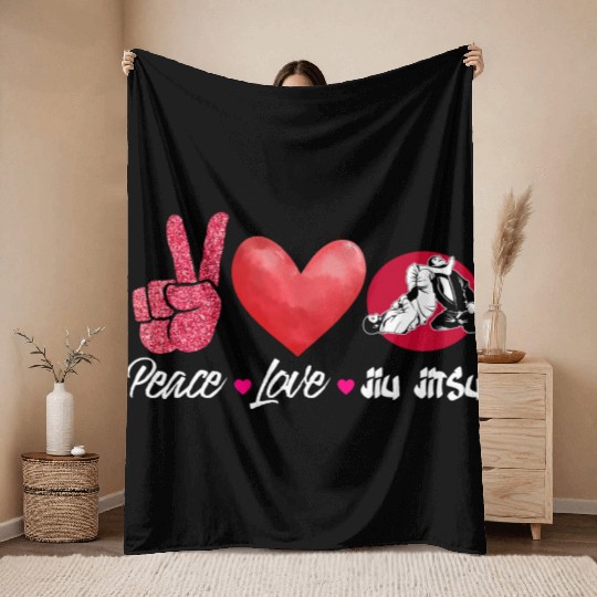 Brazilian Jiu Jitsu MMA Bjj Hugger Throw Blankets