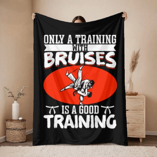 Brazilian Jiu Jitsu MMA Bjj Hugger Throw Blankets