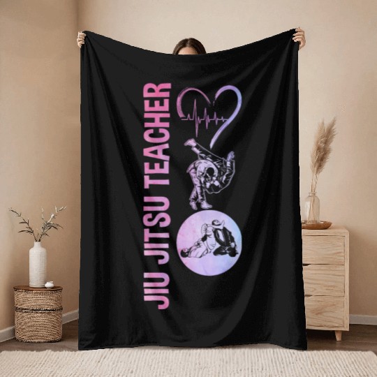 Brazilian Jiu Jitsu MMA Bjj Hugger Throw Blankets