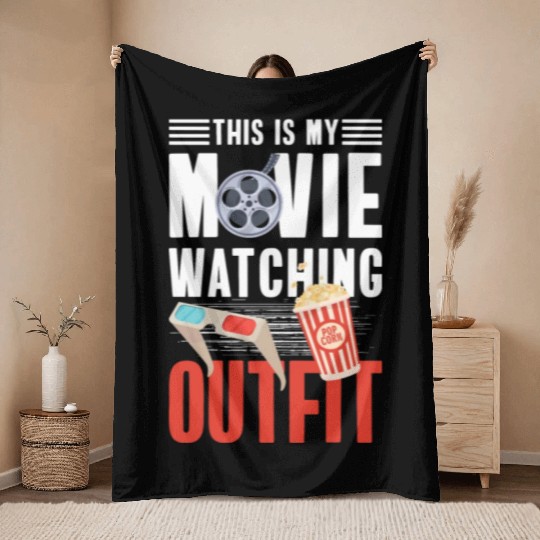 Movie Star Camera Film Festival Hollywood Throw Blankets