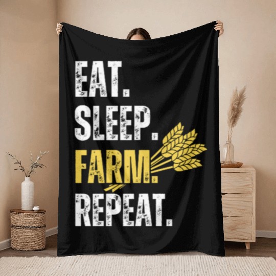 agriculture,Farmer Funny Throw Blankets