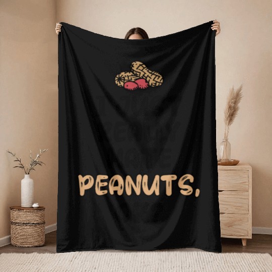 I Just Really Hate Peanuts Peanut Allergic Throw Blankets