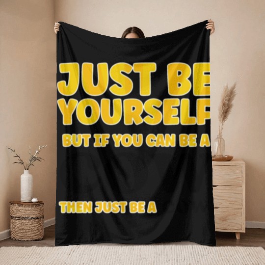 Cow Lovers Just be yourself Throw Blankets