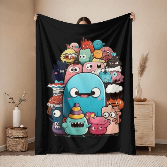 my imaginary friends Throw Blankets