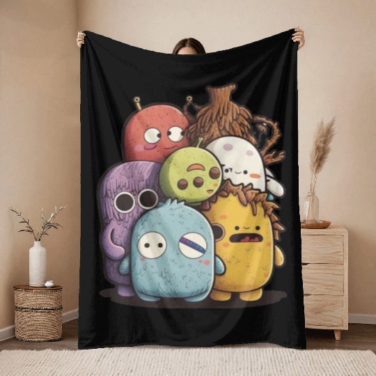 my imaginary friends Throw Blankets