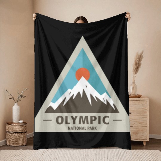 Olympic National Park Throw Blankets
