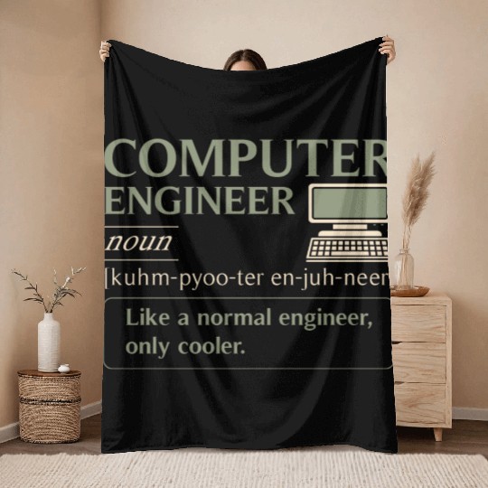 Computer Engineer definition Throw Blankets