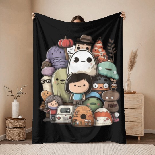 my imaginary friends Throw Blankets