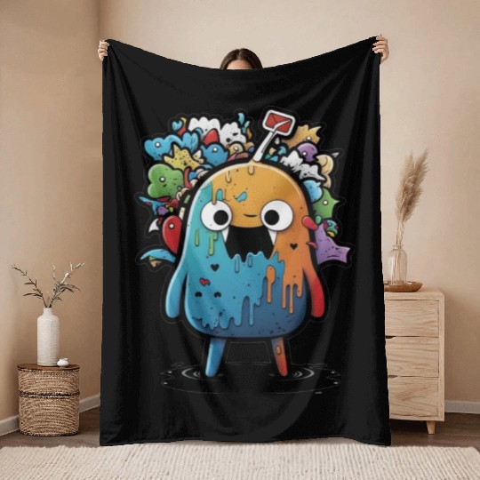 my imaginary friends Throw Blankets