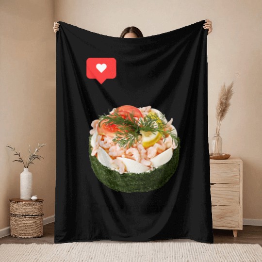 Swedish Sandwich Cake Throw Blankets