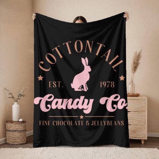 Cotton Tail Candy Company Throw Blankets