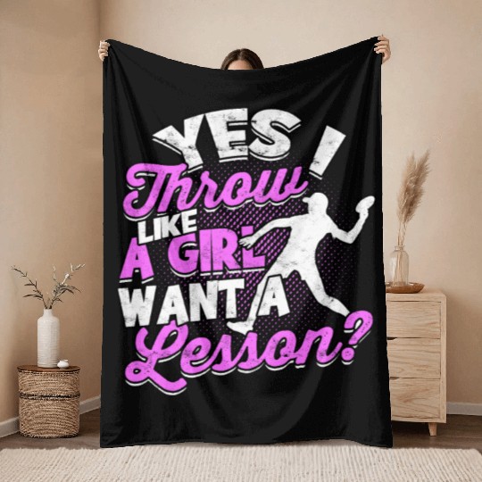 Ultimate Frisbee Importanter Disc Golf Ultimate Throw Blankets