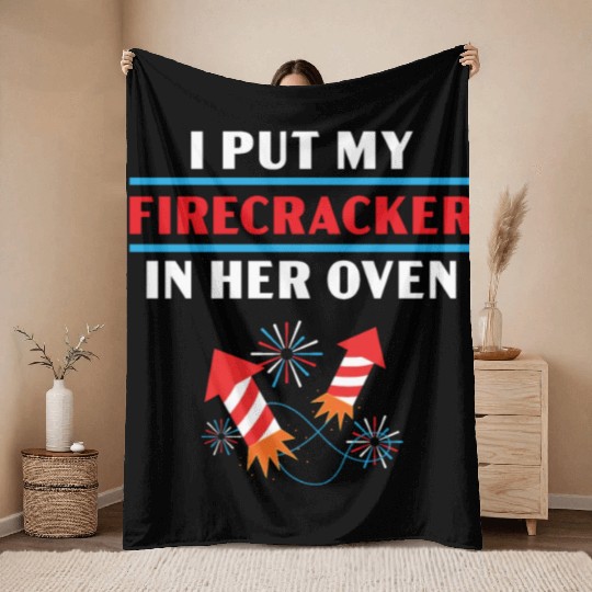 Patriotic America USA Flag 4th Of July American Throw Blankets