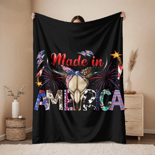 Made İn America Throw Blankets