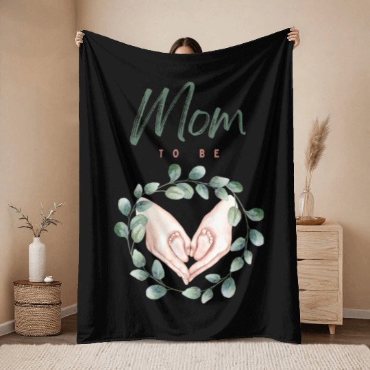 Mom To Be Throw Blankets