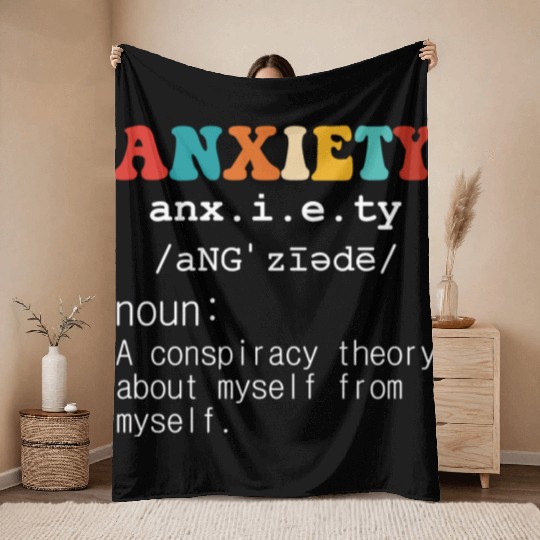 Anxiety A Conspiracy Theory About Myself From Myse Throw Blankets