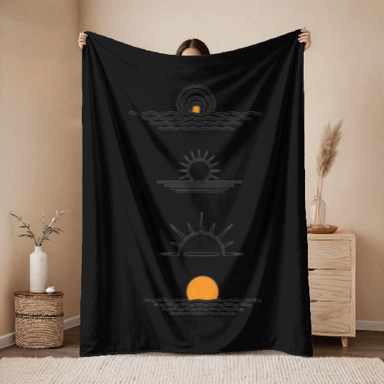 The Step-by-Step Sunrise Throw Blankets