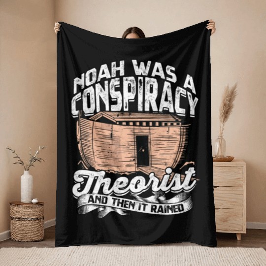 Conspiracy Theorist Theory Science Fiction Throw Blankets