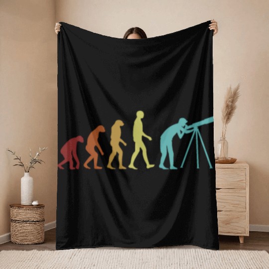 Astronomy Evolution Astrophysicist Cosmologist Throw Blankets