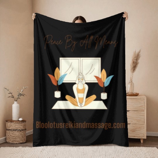 Typography Be yourself Throw Blankets 6