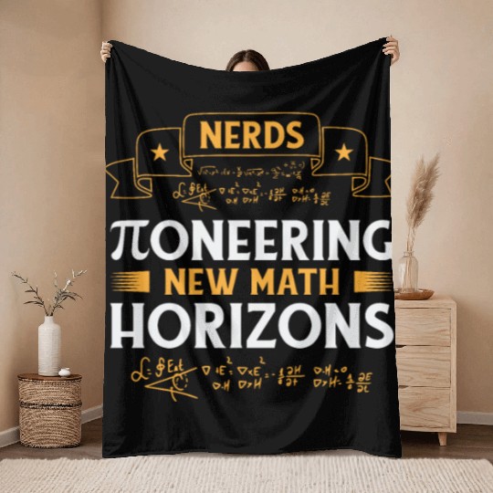 Pi Day Nerd Pi Symbol Number Nerdy Mathematics Throw Blankets