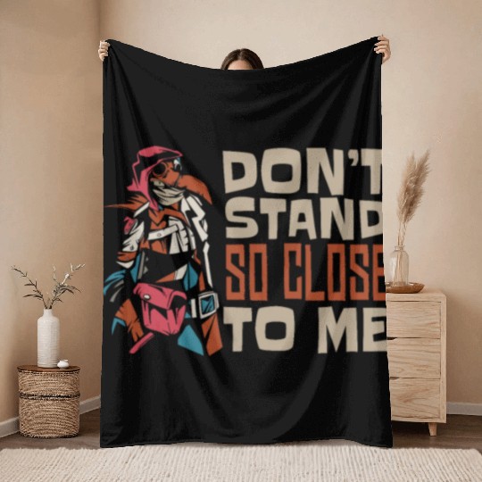 Plague Doctor Plague Doctor Mask Medicines Throw Blankets