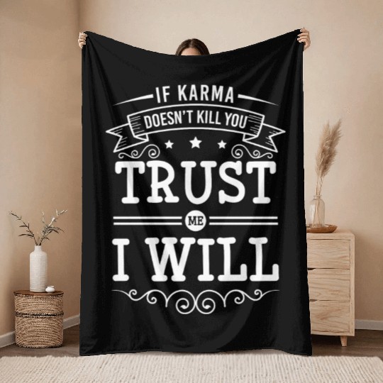 Spiritual Yoga Positive Attitude Throw Blankets