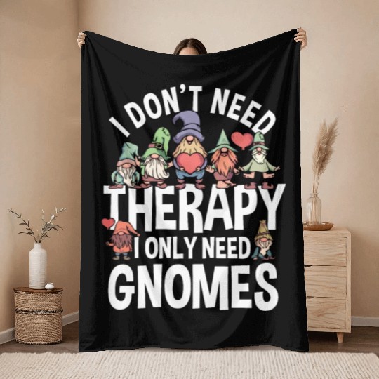 Gnomes Lover Gift Throw Blankets