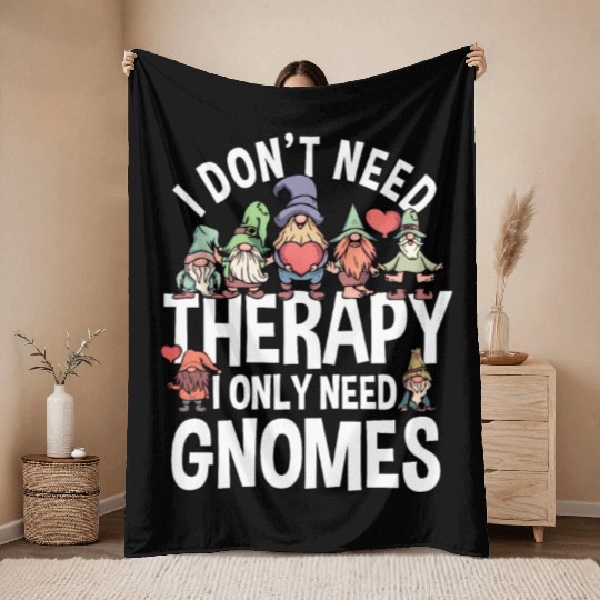 Gnomes Lover Gift Throw Blankets