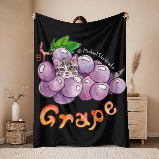 Grape Throw Blankets