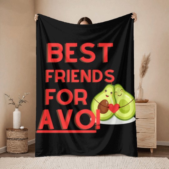 Avocado Dyed Throw Blankets - Cropped