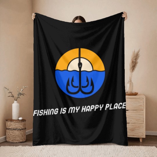 FISHING LOVERS DESIGN Throw Blankets