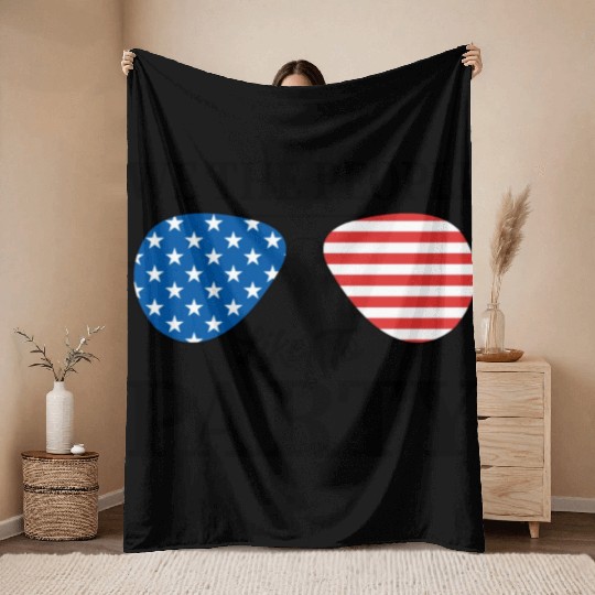 We The People Like To Party 4th Of July Throw Blankets