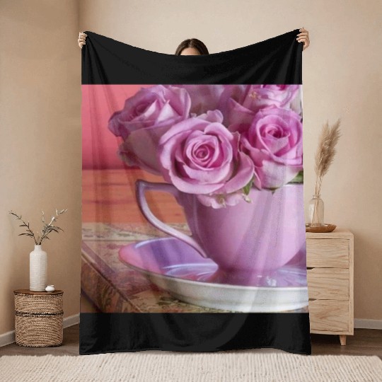 Beautiful Floral print Throw Blankets