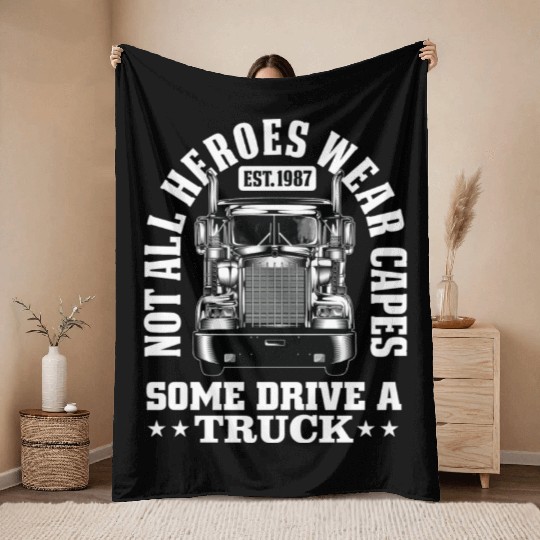 Not All Heroes Wear Capes Throw Blankets